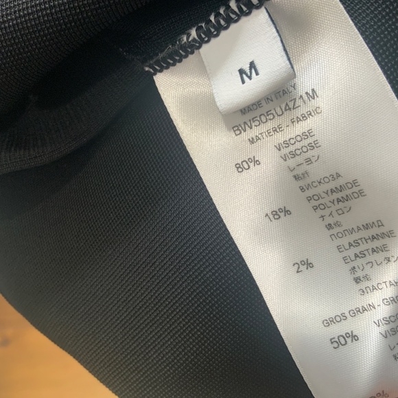 Authentic GIVENCHY Punto Milano Black Leggings with silver zipper at the side - Picture 8 of 9